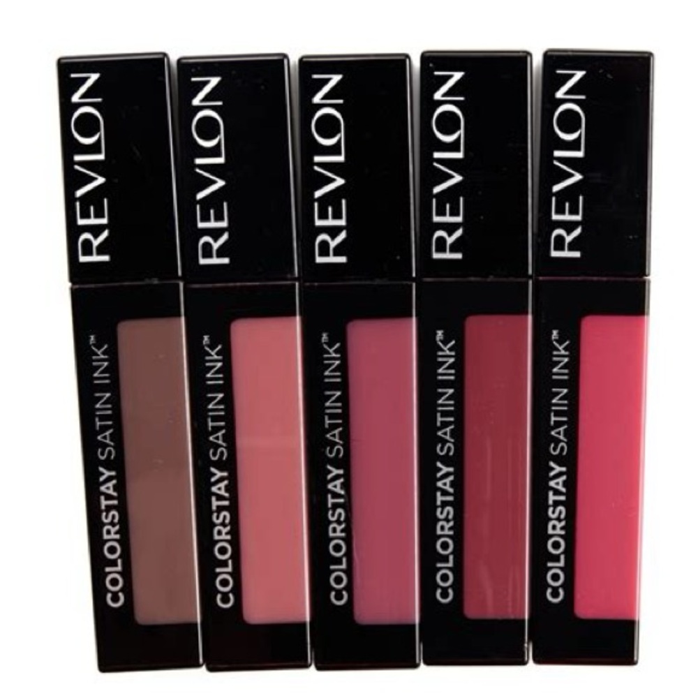 (You get 5) Revlon ColorStay Satin Ink Lipstick - Brown, Pink, Red Shades